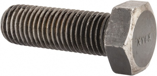 Hex Head Cap Screw: 1-8 x 3", Grade 2 Steel, Uncoated