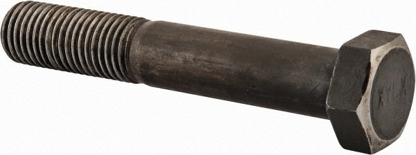 Hex Head Cap Screw: 1-8 x 6", Grade 2 Steel, Uncoated