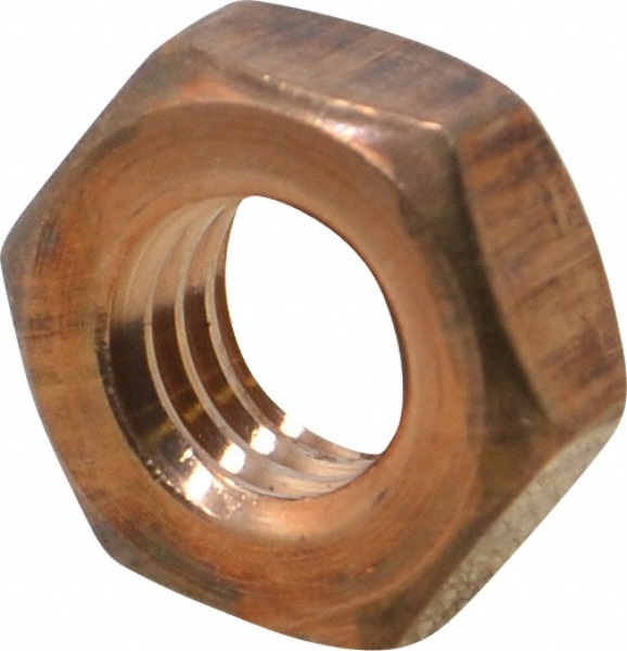 Value Collection SBMN038CP 3/8-16 UNC Silicon Bronze Right Hand Machine Screw Hex Nut Image