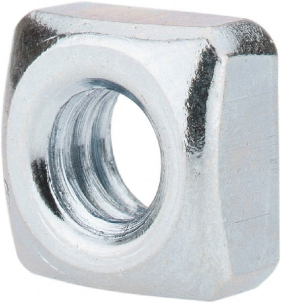 Pack of 2 Steel Square Nut with 1/4-20 Thread Size and Zinc Finish; PK100-1XB14 