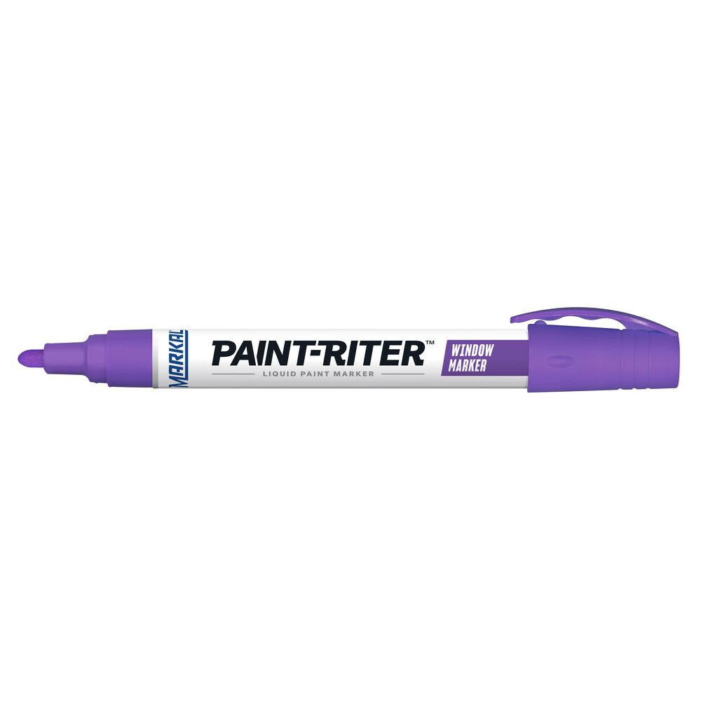 Liquid paint marker creates bright marks that are easily removed with water