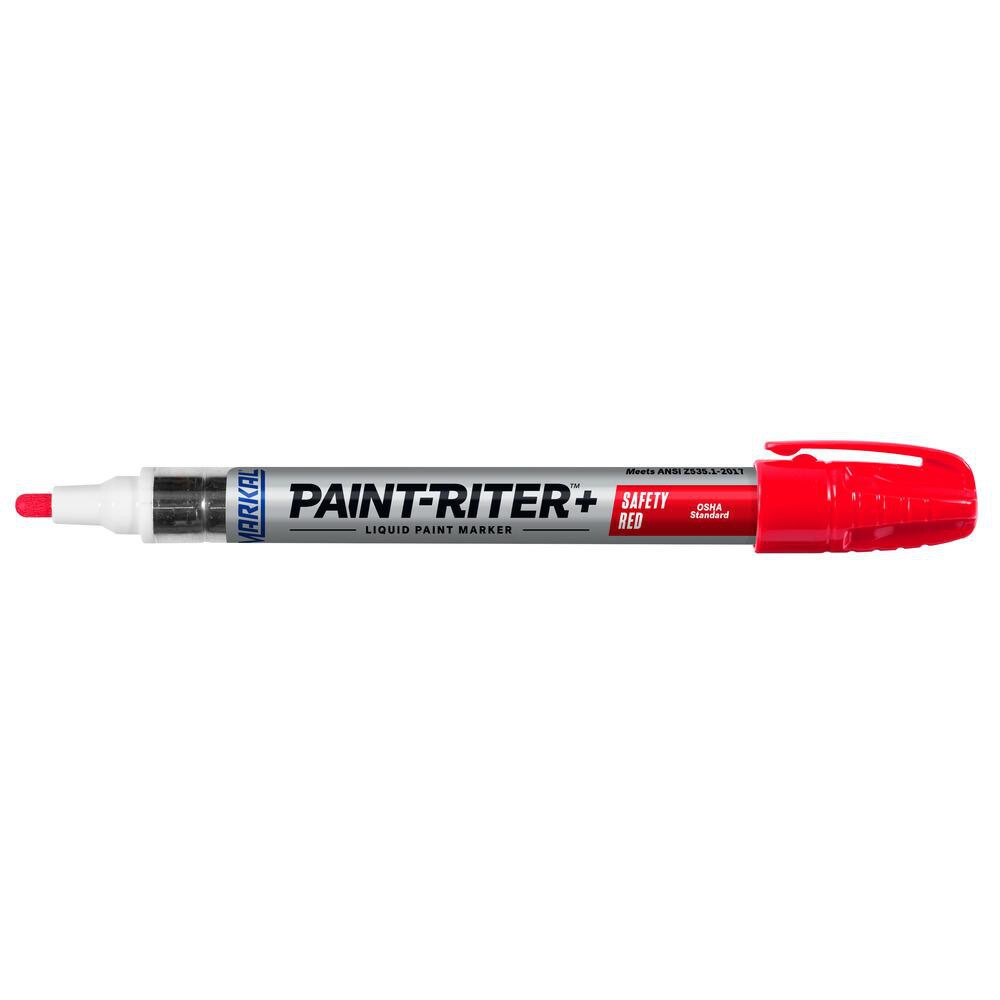Liquid Paint Marker in OSHA and ANSI safety colors.