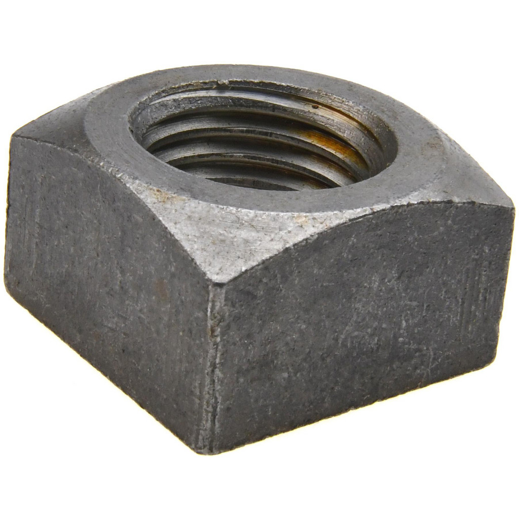 Photos - Nail / Screw / Fastener Value Collection 1-1/4-7 Steel Square Nut - Uncoated, 1-7/8" Square Width x 1-3/32" Overall Height | Part #RSQN125CP RSQN125