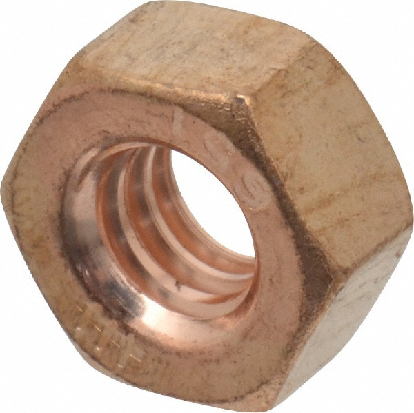 Value Collection Hex Nut 1/420, Grade 655 Silicon Bronze, Bright