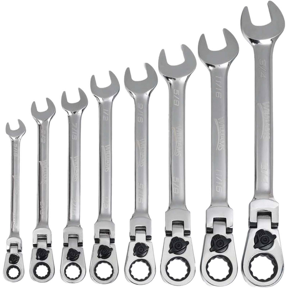 Proto - Flex Head Spline Wrench Set: 8 Pc, 5/16 in - 3/4 in