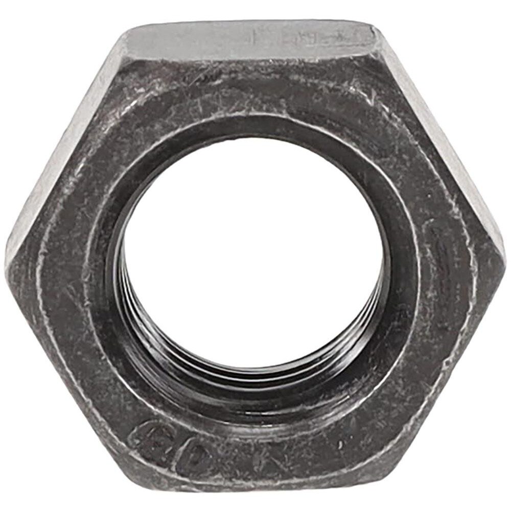 Made in USA - Hex Nut: 1/4-20, Grade 5 Steel, Zinc Clear Finish - 61562443  - MSC Industrial Supply