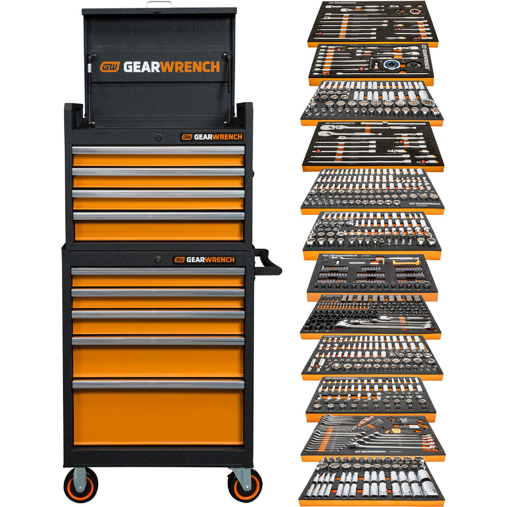 GEARWRENCH 791 Pc MEGAMOD Master Mechanics Tool Set In Modular Foam 