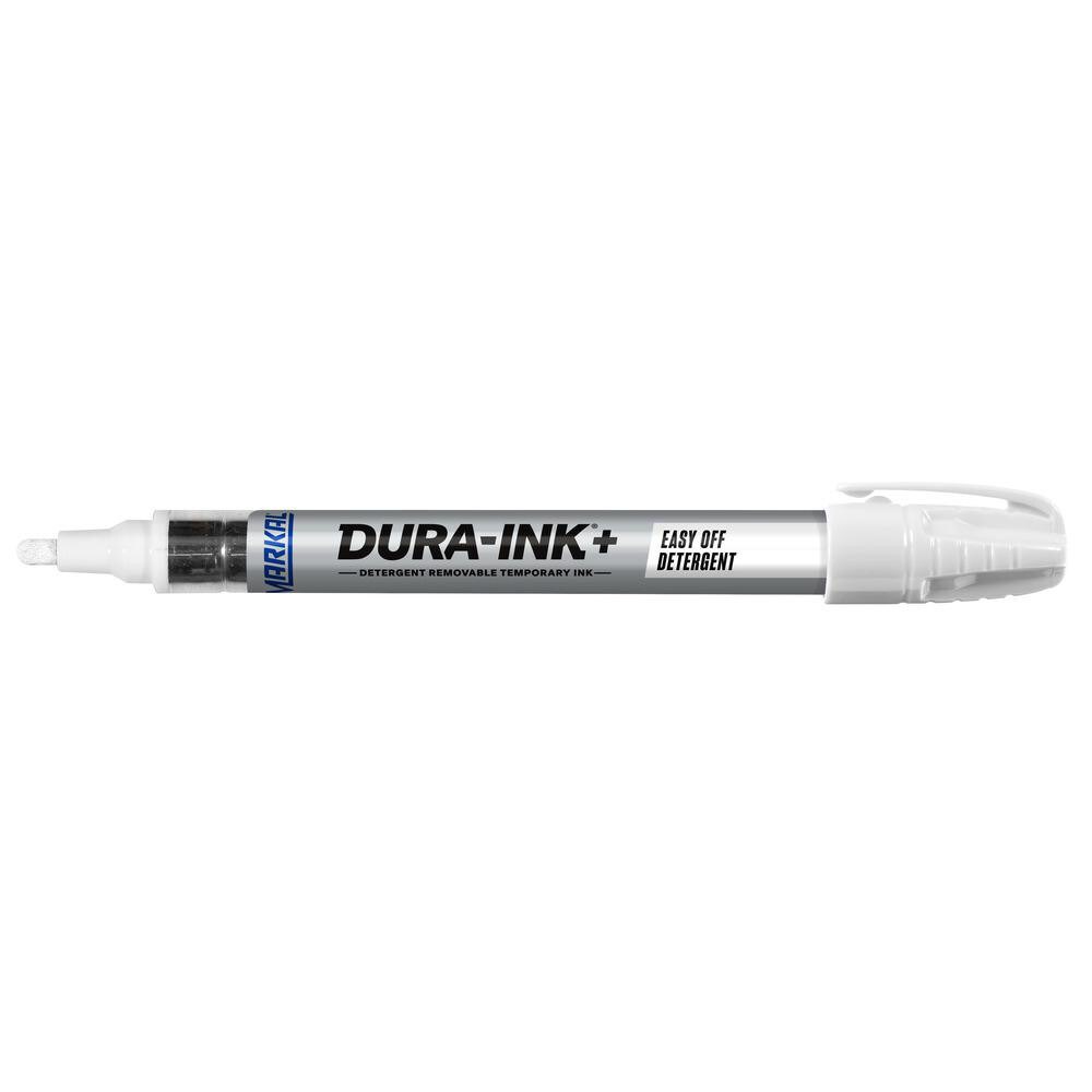 Removable temporary ink markers that are specially formulated with industrial ink that is easily removed with detergent.