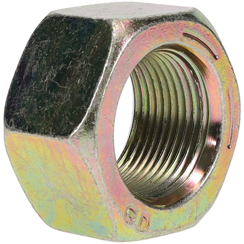 Made in USA - Hex Nut: 5/16-24, SAE J995 Grade 5 Steel, Zinc Clear Finish -  61831145 - MSC Industrial Supply