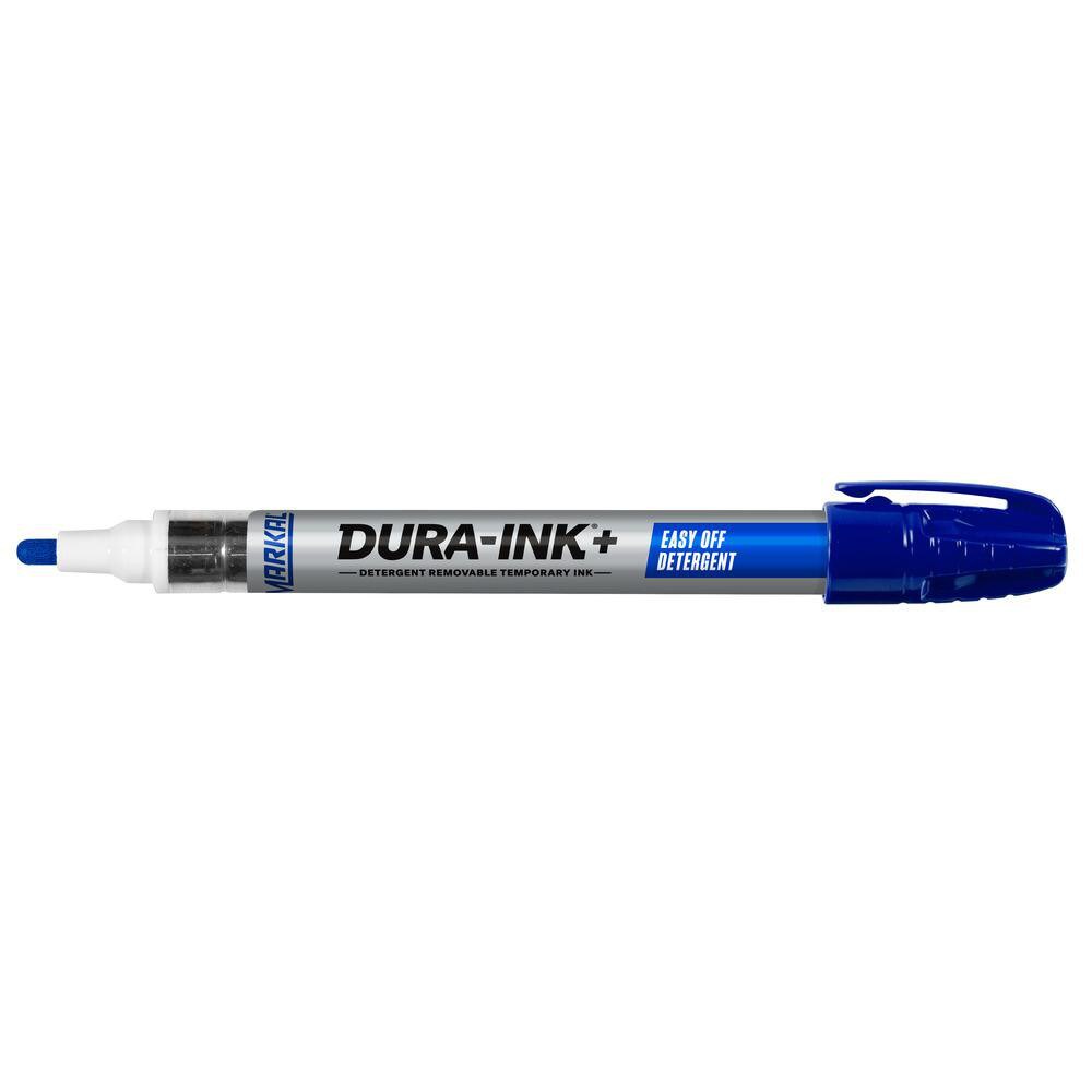 Removable temporary ink markers that are specially formulated with industrial ink that is easily removed with detergent.