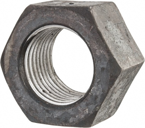 Hex Nut: 2-3/4 - 4, Grade 2 & Grade A Steel, Uncoated