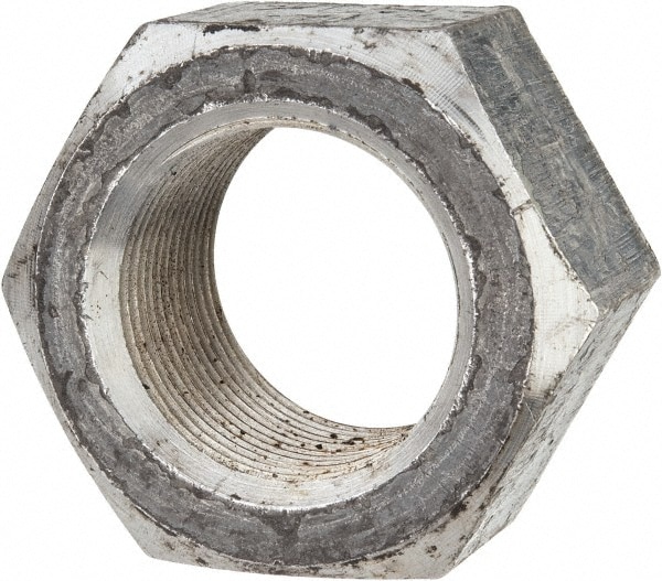 Hex Nut: 1-3/8 - 12, Grade 2 Steel, Uncoated