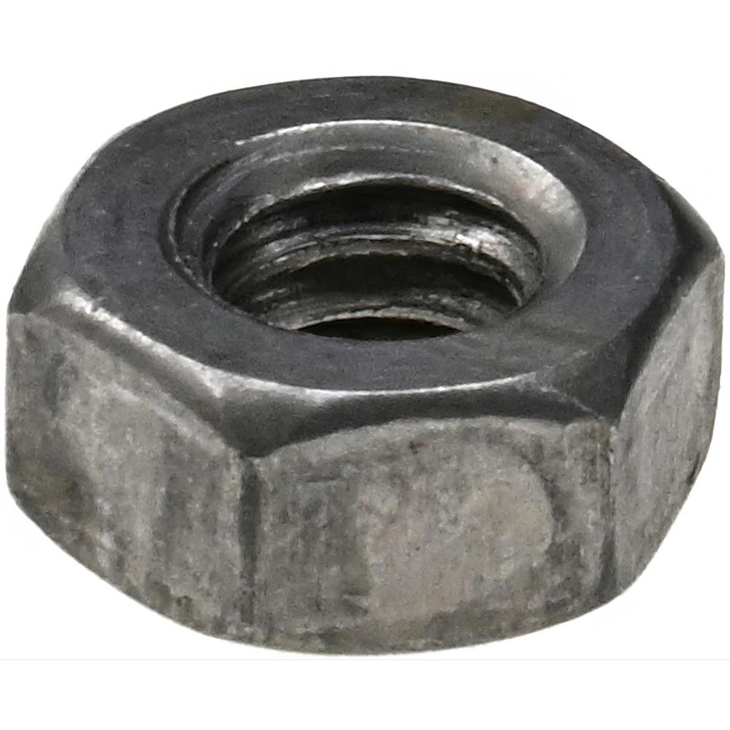 Value Collection Hex Nut: 1/4-20, Grade 2 Steel, Bright/Uncoated Finish - Left Hand Thread, 7/16" Across Flats | 100-Pack | Part #LHHN025CP