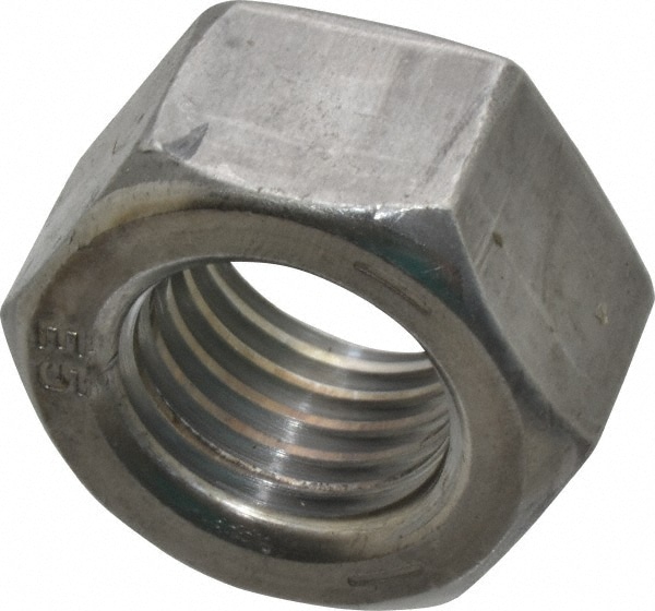 Hex Nut: 7/8-9, Grade 2 Steel, Uncoated