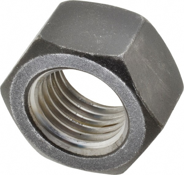 Hex Nut: 1-1/2 - 6, Grade 2 Steel, Uncoated