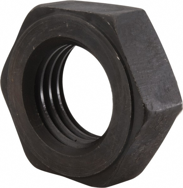Hex Nut: 2 - 4-1/2, Grade 2 Steel, Uncoated