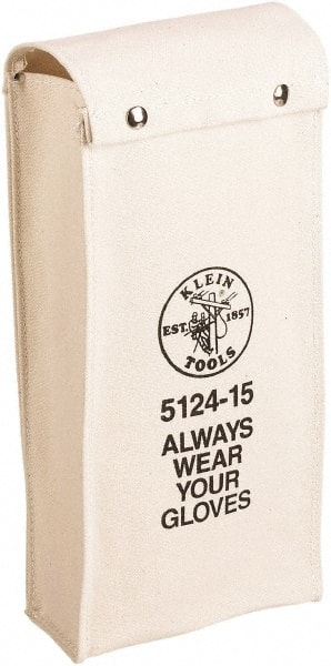 Klein Tools 5124-15 Glove Bag: White, Canvas 