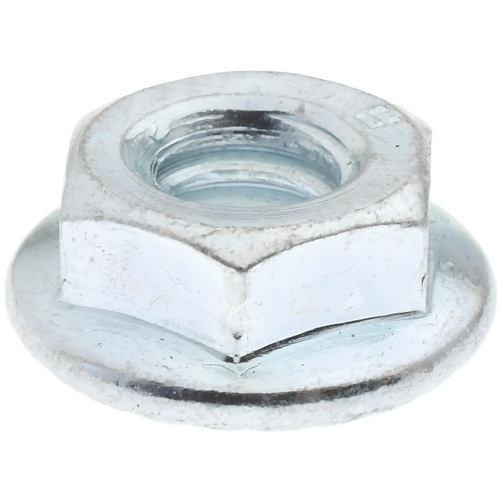 1/4-20, 19/32" Flange Diam, Serrated Flange Nut