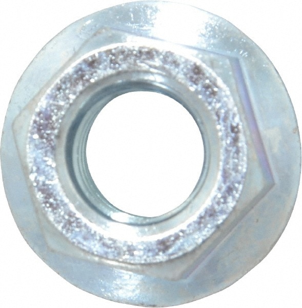 Value Collection WHIZ044CZ 7/16-14, 15/16" Flange Diam, Serrated Flange Nut 