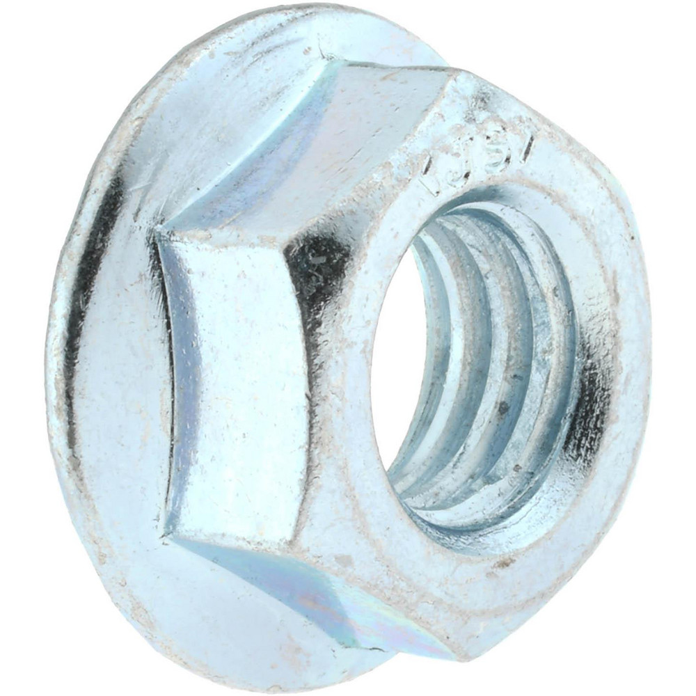 7/16-14, 15/16" Flange Diam, Serrated Flange Nut