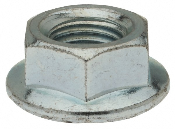 Value Collection WHIZ044FZ 7/16-20, 15/16" Flange Diam, Serrated Flange Nut 