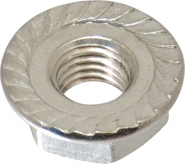 Value Collection R63482920 1/4-28, 19/32" Flange Diam, Serrated Flange Nut Image