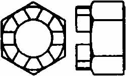 Value Collection FCSN150FP Hex Lock Nut: 1-1/2-12, Grade 5 Steel, Uncoated Image