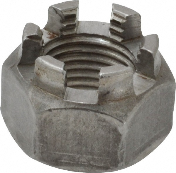 Value Collection FCSN050FP Hex Lock Nut: 1/2-20, Grade 5 Steel, Uncoated Image