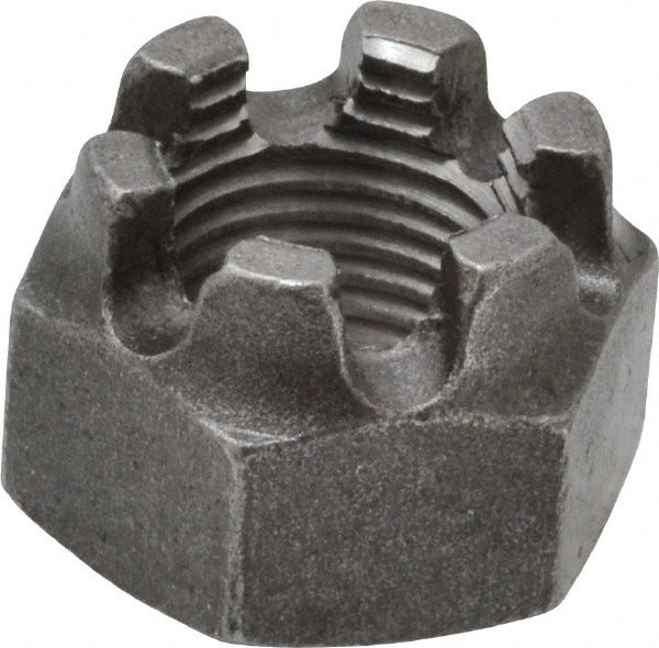 Value Collection FCSN056FP Hex Lock Nut: 9/16-18, Grade 5 Steel, Uncoated Image