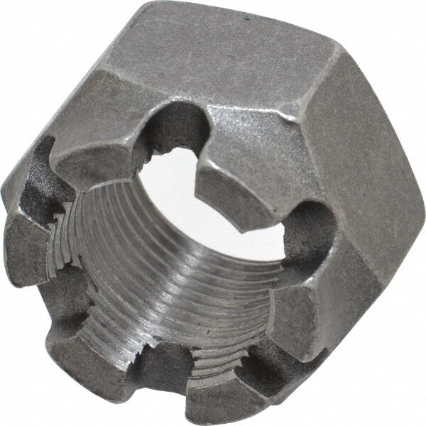 2-1-14-slotted-hex-castle-nut-zinc-plated-1-x-14-fine-thread-1-inch-fine-castle-nuts-slotted