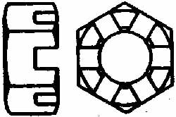 Value Collection FSLN044CP Hex Lock Nut: 7/16-14, Grade 2 Steel, Uncoated Image