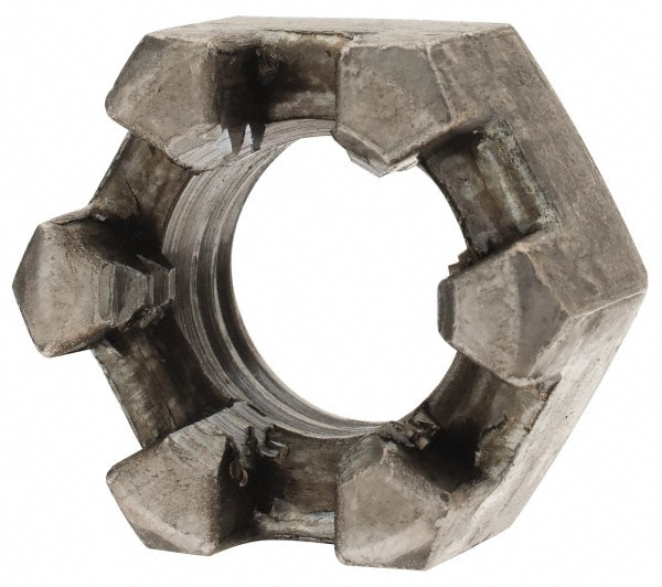 Value Collection FSLN050CP Hex Lock Nut: 1/2-13, Grade 2 Steel, Uncoated Image