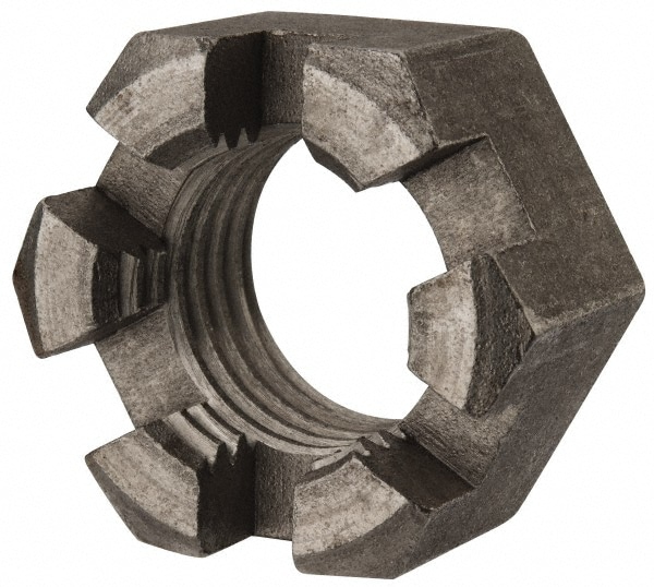 Value Collection FSLN125CP Hex Lock Nut: 1-1/4-7, Grade 2 Steel, Uncoated Image