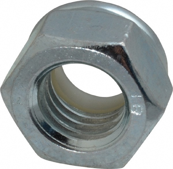 Value Collection 812070PR Hex Lock Nut: Insert, Nylon Insert, Grade 8 Steel, Zinc-Plated Image