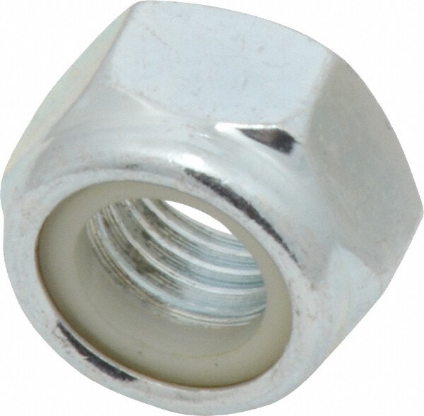 Value Collection 812080PS Hex Lock Nut: Insert, Nylon Insert, Grade 8 Steel, Zinc-Plated Image