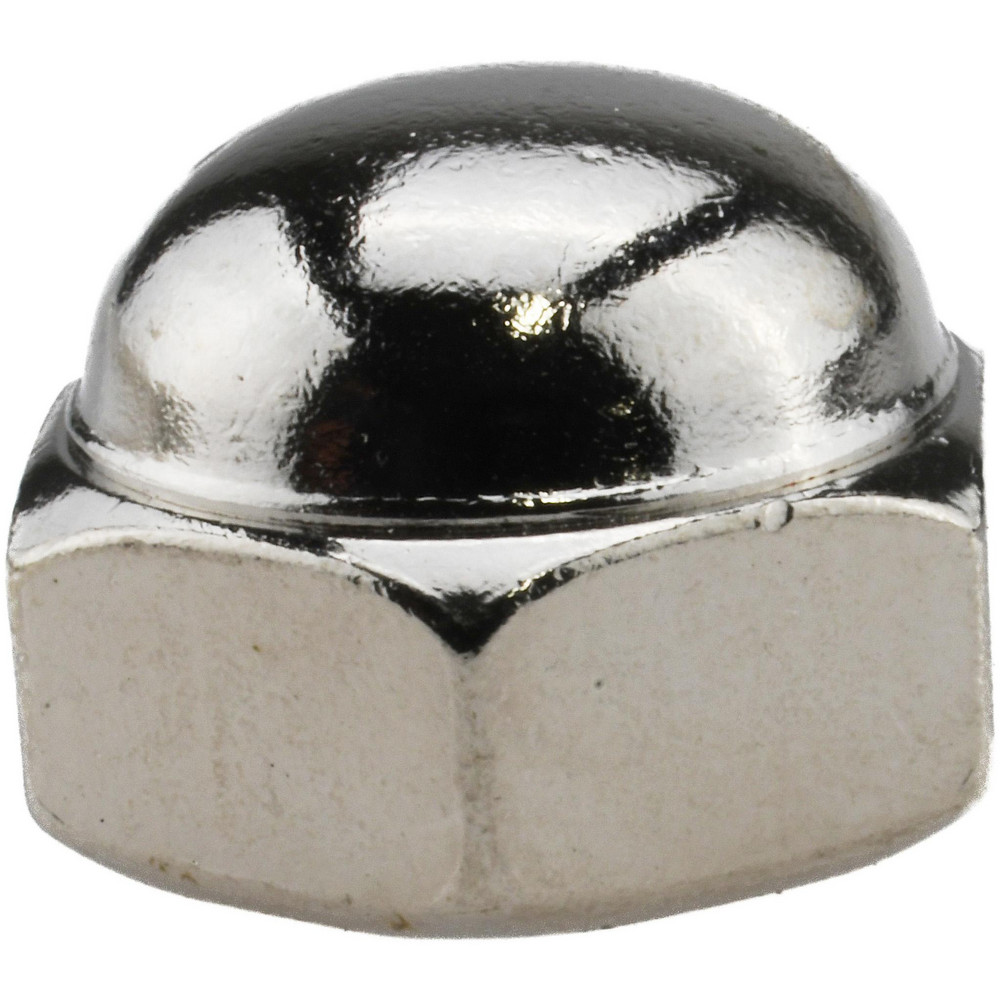 1/2-13" UNC, 3/4" Width Across Flats, Nickel Plated, Steel Acorn Nut