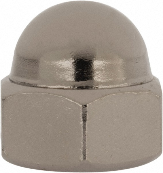 1/2-20" UNF, 3/4" Width Across Flats, Nickel Plated, Steel Acorn Nut