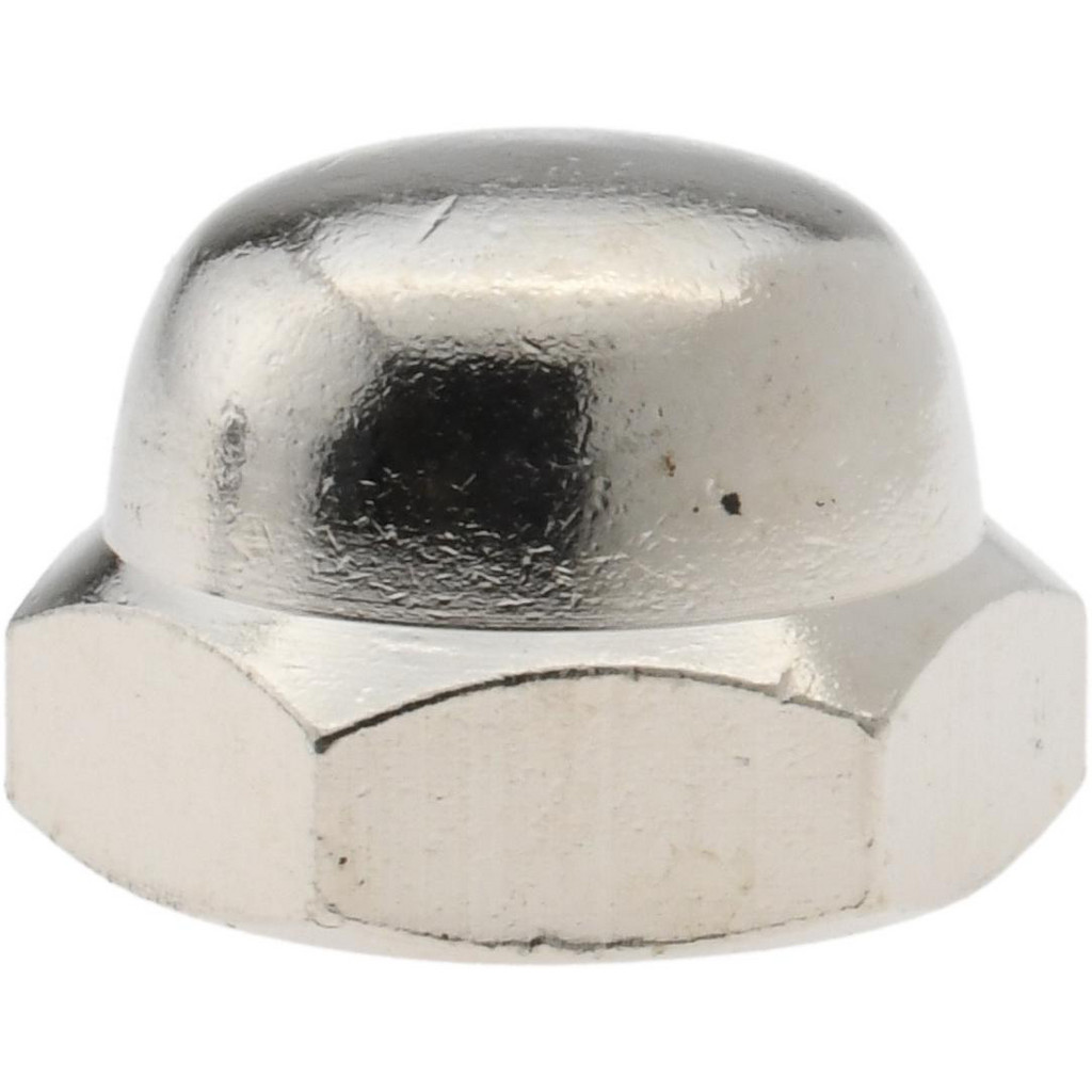 Value Collection R63488442 1/2-13" UNC, 3/4" Width Across Flats, Nickel Plated, Brass Acorn Nut Image