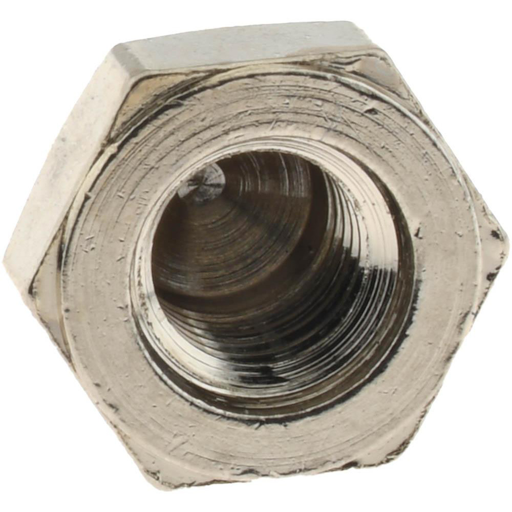 Value Collection R63488486 1/4-28" UNF, 7/16" Width Across Flats, Nickel Plated, Brass Acorn Nut Image