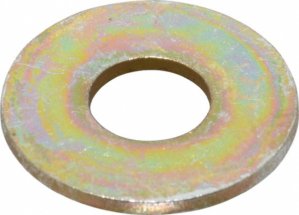 Value Collection AHFW044OY 7/16" Screw USS Flat Washer: Steel, Zinc Yellow Dichromate Finish Image