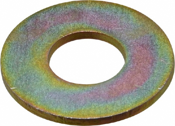 Value Collection AHFW056OY 9/16" Screw USS Flat Washer: Steel, Zinc Yellow Dichromate Finish Image