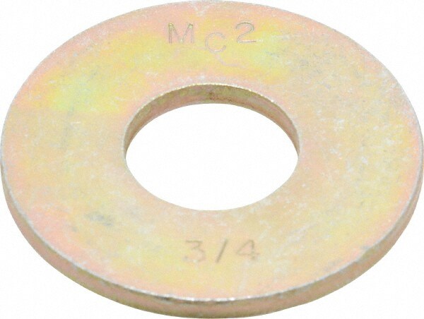 Value Collection UMD2075OY-PK50 3/4" Screw Extra Thick Flat Washer: Steel, Zinc Yellow Dichromate Finish Image