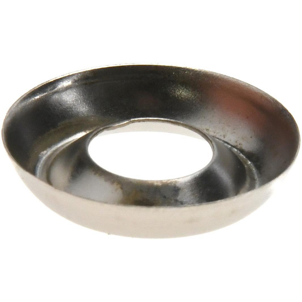 5/32" Thick, Nickel-Plated Finish, Steel, Standard Countersunk Washer - 0.305" ID x 25/32" OD