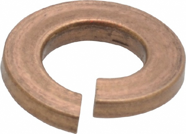 5/16" Silicone Bronze Split Lock Washers – 15 Pack – Plain Finish, .322 ID, .583 OD