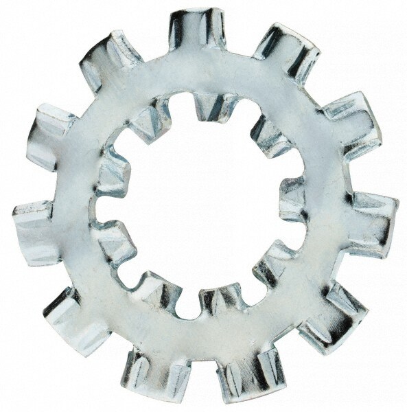 1/2" Screw, 0.53" ID, Steel Internal Tooth & External Tooth Lock Washer
