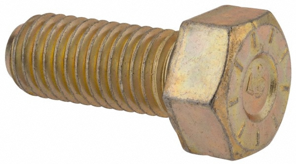 thumbnail image 2 of Lexar Industrial Grade 8 Hex Cap Screws – 5/8-11 X 6" Yellow Zinc (10 Pack) 2 of 6