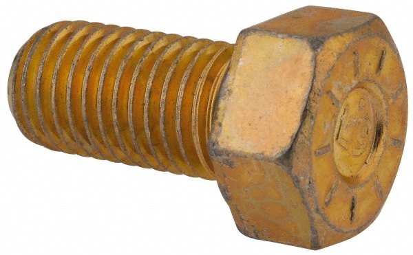 Hex Head Cap Screw: 3/4-10 x 1-1/2", Grade L9 Steel, Zinc Yellow Dichromate Finish