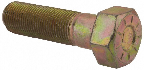 Hex Head Cap Screw: 3/4-16 x 2-3/4", Grade L9 Steel, Zinc Yellow Dichromate Finish