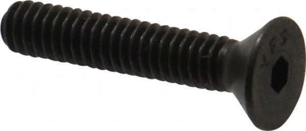 Value Collection 721091PR Flat Socket Cap Screw: #8-32 x 7/8" Long, Alloy Steel, Black Oxide Finish Image