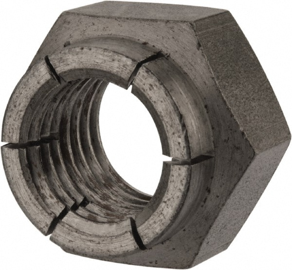 Flex-Loc 30FA-1608 1-8 UNC Grade 2 Heavy Hex Lock Nut with Expanding Flex Top 